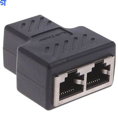 Adaptador Duplicador Para Cabo De Rede Rj Entradas F Meas Sobraltech