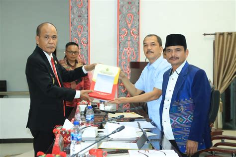 Wakil Bupati Samosir Sampaikan Nota Pengantar Atas Rancangan Kua Ppas