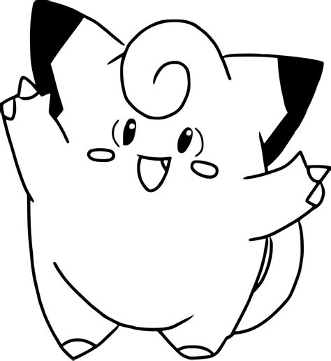 Dibujos De Clefairy Pokemon Para Colorear Para Colorear Pintar E Porn