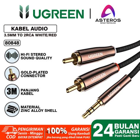 Jual Ugreen Kabel Audio Jack Mm To Rca Male For Speaker Pc Tv