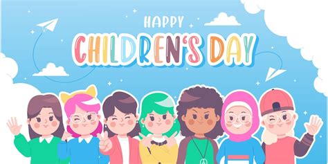 Premium Vector Happy Childrens Day Banner Design