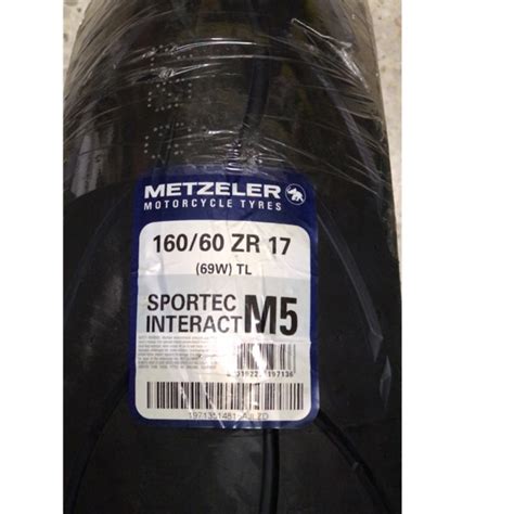 Metzeler Sportec Interact M5 Tyre 160 60 ZR 17 69W YEAR 2024 Shopee