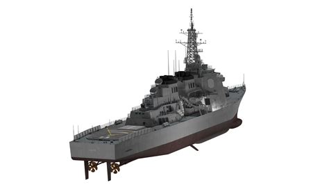 D Jmsdf Kongo Class Guild Missile Destroyer Model Turbosquid