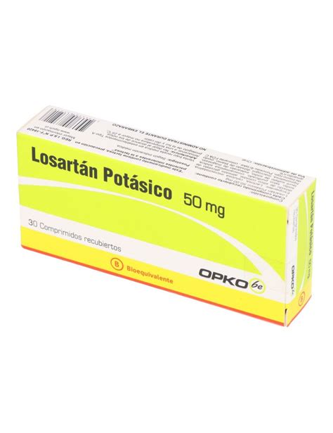 Precio Losartan Potasico 50 Mg 30 Comprimidos Farmalisto Cl