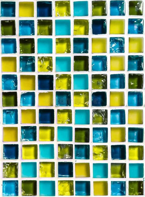 Yellow Blue Mosaic Ceramic Tile Stock Photo Image Of Arts Tile