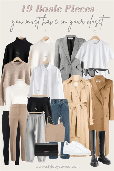 19 Basic Pieces You Must Have In Your Closet Style By Savina