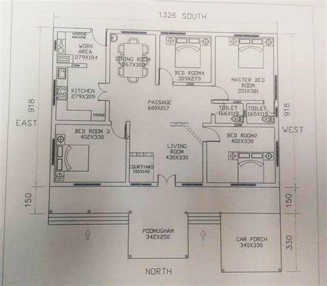 4 Bedroom Traditional Kerala Home Plan With Poomukham And Inhouse Courtyard Kerala Home Planners