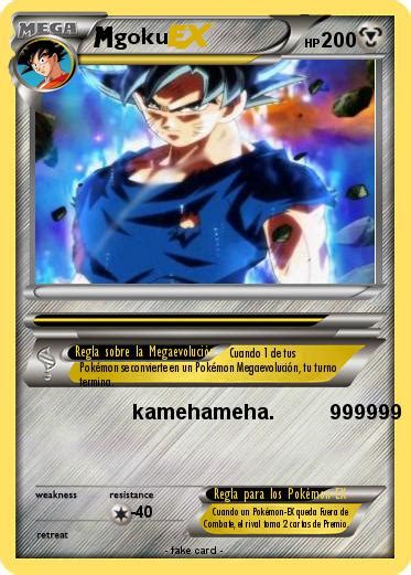 Pokémon goku 10009 10009 kamehameha 999999 Mi carta pokémon