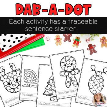 Dab A Dot Christmas Bingo Dabber Fine Motor And Writing Activities