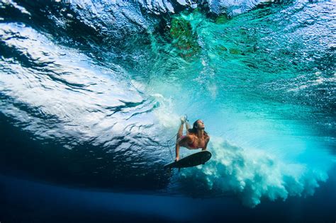 Sunset Duck Dive Surfer And Globe Trotter Anna Ehrgott Duck Dives