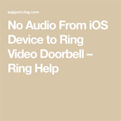 Ring Doorbell Sound Not Working Mischievous Logbook Picture Library