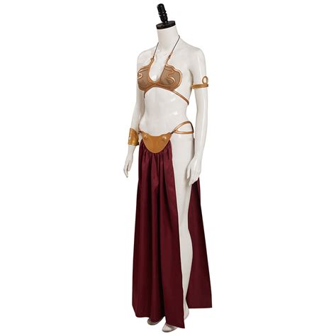 Sw Return Of The Jedi Leia Cosplay Costume Slave Leia Metal Bikini Ou