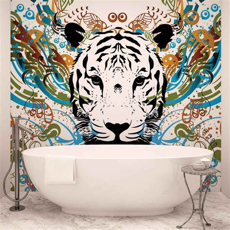 Tiger Abstract Wall Paper Mural Buy At Ukposters