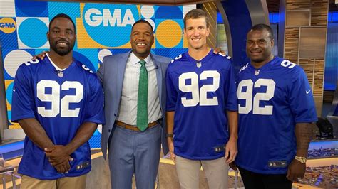 Former teammates surprise Michael Strahan on GMA with jersey retirement ...