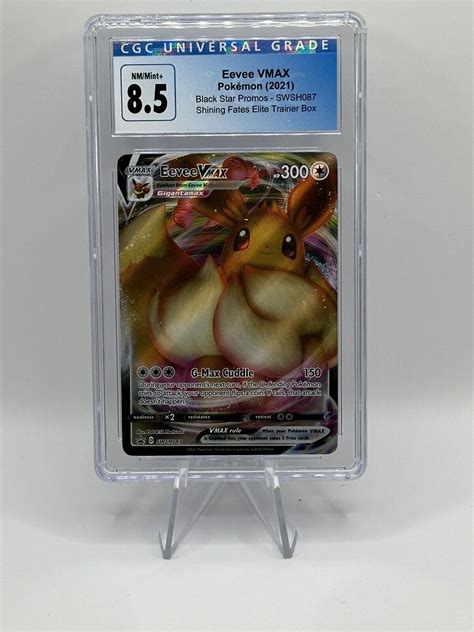 Pokémon Tcg Eevee Vmax Swsh Black Star Promos Swsh087 Holo Promo Cgc 8