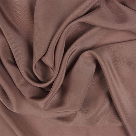 Silk Crepe De Chine Mocha Bloomsbury Square Dressmaking Fabric