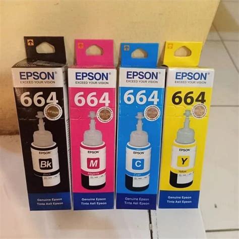 Tinta Epson Bk Y C M Hitam