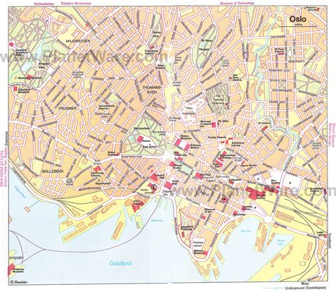 Printable Map Of Oslo Norway Printable Maps