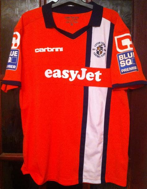 Luton Town Home football shirt 2011 - 2013. Sponsored by easyJet