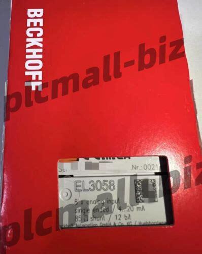 BECKHOFF EL3058 Module BRAND NEW FAST SHIPPING By DHL EBay