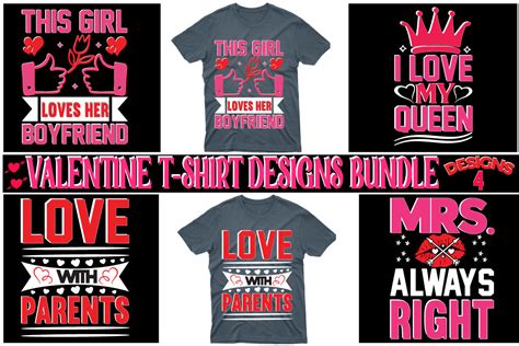 VALENTINE S T SHIRT DESIGNS BUNDLE Graphic By Monnaj Art Creative Fabrica