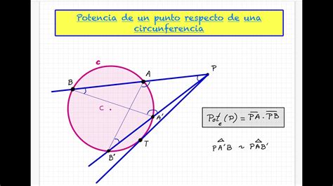 4 Potencia De Un Punto Respecto A Una Circunferencia 1 Bachillerato