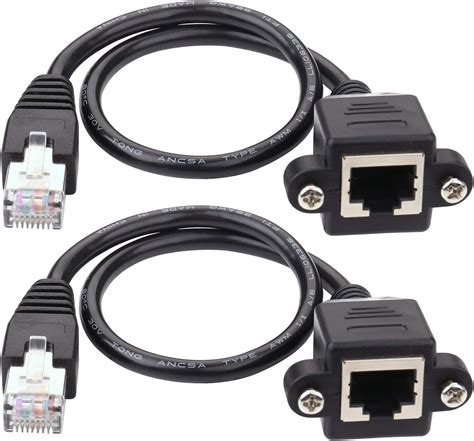 Ethernet Extension Cable Igreely 2pack Ethernet Lan Male To Female Network Cable Rj45 Cat6