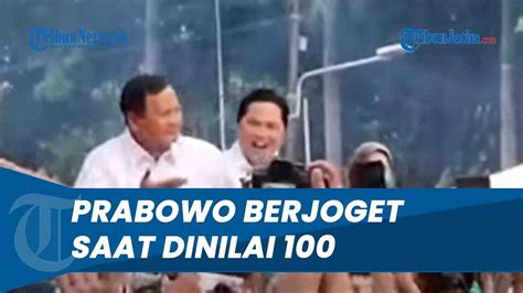 Prabowo Joget Saat Dinilai 100 Oleh Komunitas Ojol Penggemar Erick