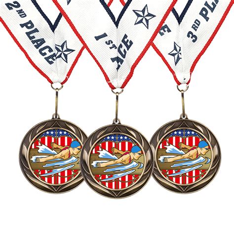 All Quality Swimming Gala Meet Event Awards Wreath Design Medals St