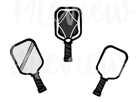 Pickleball Clip Art For Commercial Use Rainbow Clipart Of Balls And