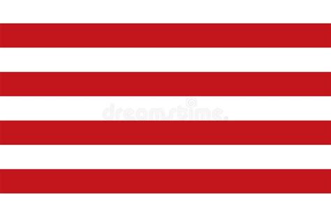 Horizontal Stripes Pattern Red And White Background Illustration