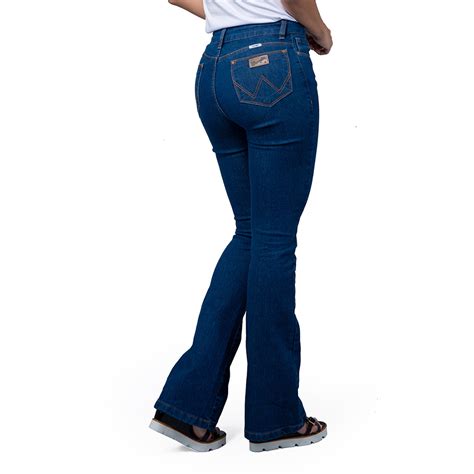 Calça Jeans Feminina Wrangler Sally Flare Stone WF2015 Celeiro