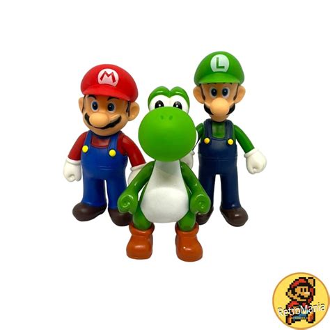 Set 3 Figuras Super Mario Bros Luigi Y Yoshi PokePlush