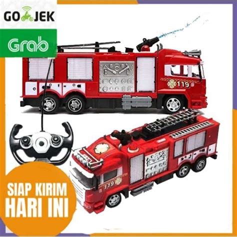 Promo Mainan Rc Truck Pemadam Kebakaran Fire Rescue Raol Diskon