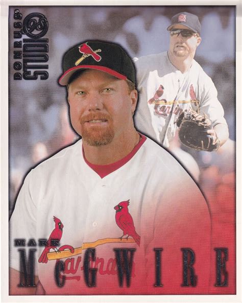 Mark Mcgwire Donruss Studio X Color Photo S L Cardinals Ebay