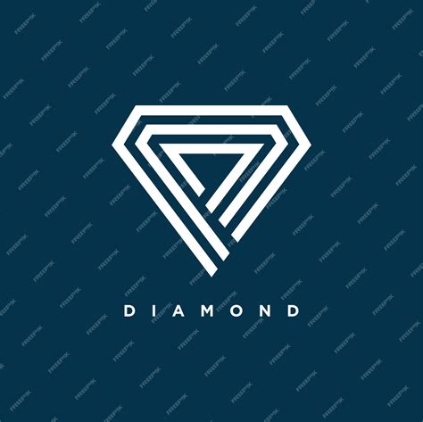 Premium Vector Luxury Diamond Logo Vector Design Element Icon With