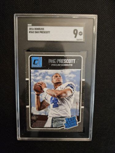 Dak Prescott Donruss Rated Rookie Sgc Ebay