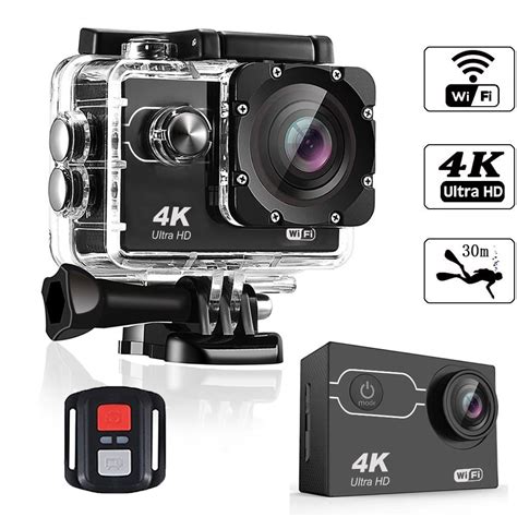 Ausek Sports Action Kamera K Ultra Hd Fps Fok Wi Fi Hdmi