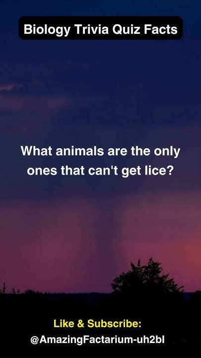 Biology Trivia Quiz Facts What Animals Are The Only Ones That Cant