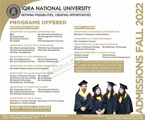 Iqra University Admissions Fall 2022 Notice Apply Online