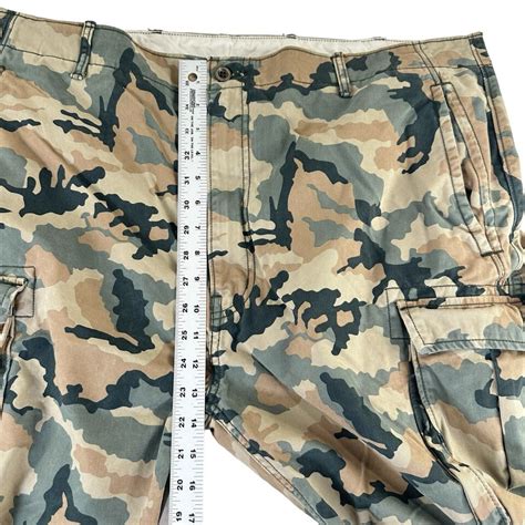 Levis Camo Cargo Pants Mens 44x28 14 Rise White Tab Army Us Woodland