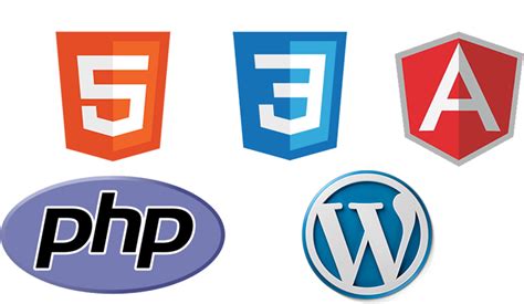 Download Hd Php Html Css Wordpress Angularjs Logo Html Css Js