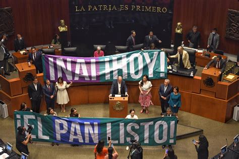 Pan Toma La Tribuna Del Senado Para Exigir Nombramientos En Inai Se