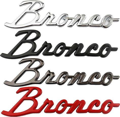 Buy Neuzik For Decals Emblems For Ford Bronco 2021 2022 Fender Side Bronco Truck Letter 3d