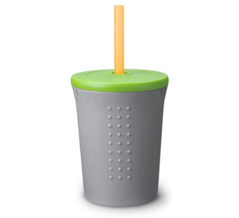 Toddler Straw Cup – Grey – Swirlz