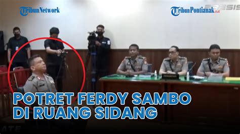 Potret Ferdy Sambo Di Ruang Sidang Kode Etik Berpakaian Dinas Polisi