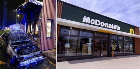 VALSUSA INCENDIO AL MC DONALDS AUTO PRENDE FUOCO ValsusaOggi