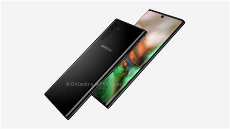 Samsung Galaxy Note 10 Renders Confirm No Headphone Jack Or Bixby Button