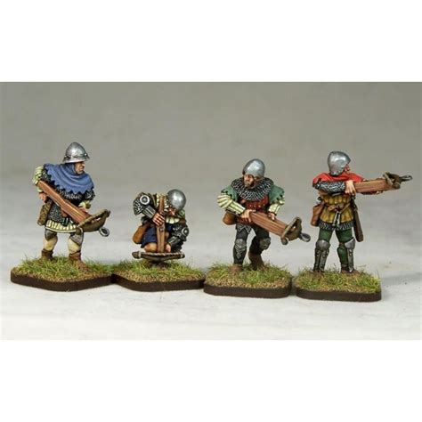 Ot42 French Crossbow 3 Figures Wars Of The Roses Crossbow