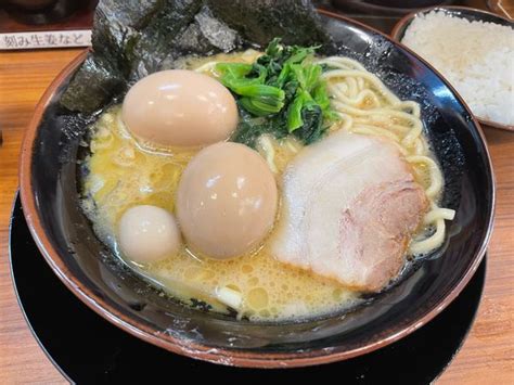 『味玉ラーメン 味玉トッピング』横浜家系ラーメン 壱角家 錦糸町店のレビュー ラーメンデータベース